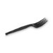 Plastic Cutlery, Heavy Mediumweight Forks, Black, 1,000/cart