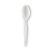 Plastic Cutlery, Heavy Mediumweight Spoon, White, 1,000/Cart