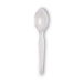 Plastic Cutlery, Heavyweight Spoon, Crystal Clear, 1,000/Car