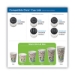 PerfecTouch Paper Hot Cups and Lids Combo, 10 oz, Coffee Haz