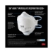 Aura Particulate Respirator 9205+, N95, One Size Fits All, 2