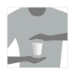 Single-Sided Poly Paper Hot Cups, 10 Oz, White, 1,000/carton
