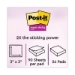 Pads in Canary Yellow, Cabinet Pack, 3" x 3", 90 Sheets/Pad,