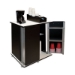 Refreshment Stand, Engineered Wood, 9 Shelves, 29.5" x 21" x