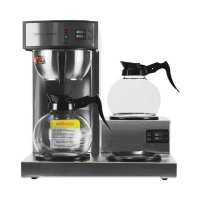 Three-Burner Low Profile Institutional Coffee Maker, 36-Cup,