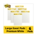 Vertical-Orientation Self-Stick Easel Pads, Unruled, (30) Wh