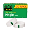 Magic Tape Value Pack, 1" Core, 0.75" X 83.33 Ft, Clear, 20/