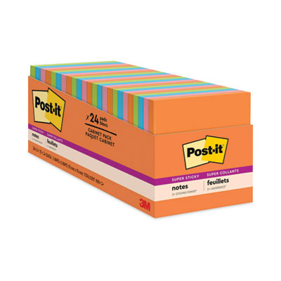 Pads in Energy Boost Collection Colors, Cabinet Pack, 3" x 3