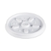 Plastic Lids for Foam Containers, Vented, Fits 3.5 oz to 6 o