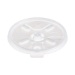Lift n' Lock Plastic Hot Cup Lids, With Straw Slot, Fits 10