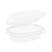 EarthChoice Recycled PET Hinged Container, 8 oz, 4.92 x 5.87