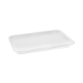 Meat Tray, #4 Shallow, 9.12 x 7.12 x 0.65, White, Foam, 500/
