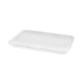 Meat Tray, #4 Shallow, 9.12 x 7.12 x 0.65, White, Foam, 500/