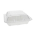 Vented Foam Hinged Lid Container, Dual Tab Lock, 3 Compartme