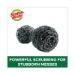 Metal Scrubbing Pads, 2.25 X 2.75, Silver, 3/pack, 8 Packs/c