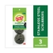 Metal Scrubbing Pads, 2.25 X 2.75, Silver, 3/pack, 8 Packs/c