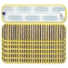 Microfiber Scrubber Pad, Vertical Polyprolene Stripes, 18",