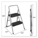 2-Step Folding Steel Step Stool, 200 lb Capacity, 28.13" Wor