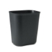 Fiberglass Wastebasket, 3.5 gal, Fiberglass, Black