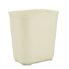 Fiberglass Wastebasket, 7 gal, Fiberglass, Beige