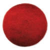 EZ CARE Heavy Duty Scrub Pad, 17" Diameter, Red/Gray, 5/Cart