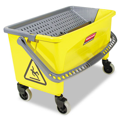 HYGEN Press Wring Bucket for Microfiber Flat Mops, 43 qt, Ye