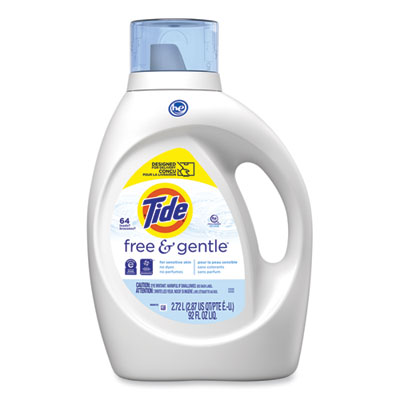 Free and Gentle Liquid Laundry Detergent, HE Compatible, Uns