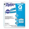 Zipper Freezer Bags, 32 oz, 7" x 7.75", Clear, 300/Carton
