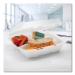 Insulated Foam Hinged Lid Containers, 3 Compartments, 9.01 x