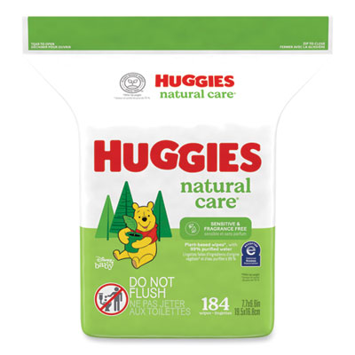 Natural Care Sensitive Baby Wipes, 1-Ply, 3.88 x 6.6, Unscen