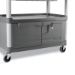 Xtra Instrument Cart with Locking Storage Area, Plastic, 3 S