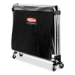 One-Compartment Collapsible X-Cart, Synthetic Fabric, 9.96 c