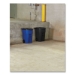 Square Brute Rollout Container, 50 gal, Molded Plastic, Blue