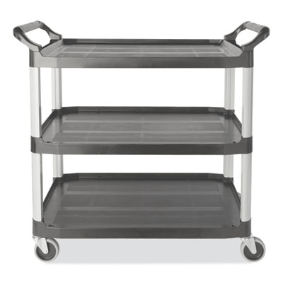 Xtra Utility Cart with Open Sides, Plastic, 3 Shelves, 300 l