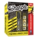 Pro Permanent Marker, Broad Chisel-Tip, Black, Dozen