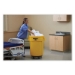 Vented Round Brute Container, 44 gal, Plastic, Yellow