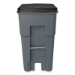 Brute Roll-Out Heavy-Duty Container, 65 gal, Polyethylene, G
