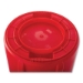 Vented Round Brute Container, 32 gal, Plastic, Red