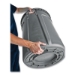 Vented Round Brute Container, 55 gal, Plastic,  Gray