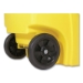 Square Brute Rollout Container, 50 gal, Molded Plastic, Yell