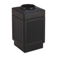 Canmeleon Recessed Panel Receptacles, Top-Open, 38 gal, Poly