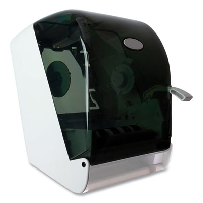 Lever Action Roll Towel Dispenser, 11.25 X 9.5 X 14.38, Tran