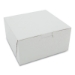 White One-Piece Non-Window Bakery Boxes, Standard, 3 x 6 x 6