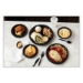 Meadoware Impact Plastic Dinnerware, Plate, 6" dia, Black, 1