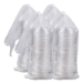 PresentaBowls Lids, Clear, Fits 24 oz to 64 oz Bowls, 7.3" D