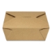 Reclosable Kraft Take-Out Box, 48 oz, 6.93 x 5.62 x 2.4, Bro