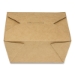 Reclosable Kraft Take-Out Box, 30 oz, 5.06 x 4.27 x 2.4, Bro
