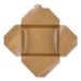 Reclosable Kraft Take-Out Box, 48 oz, 6.93 x 5.62 x 2.4, Bro
