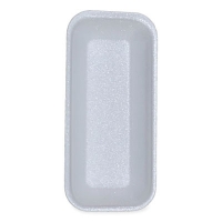 Meat Trays, #1.5, 8.38 x 3.94 x 1.1, White, Foam, 1,000/Cart