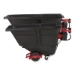 1 cu yd Motorized Roto Tilt Truck, 1,000 lb Capacity, Black